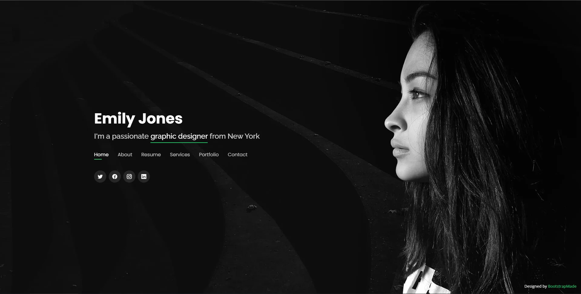 immagine template BootstrapMade